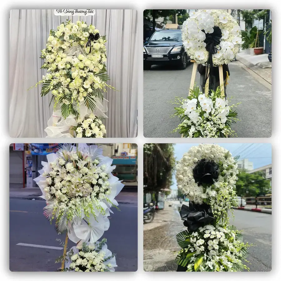 Mẫu hoa đám tang tham khảo ở Châu Thành, Châu Thành