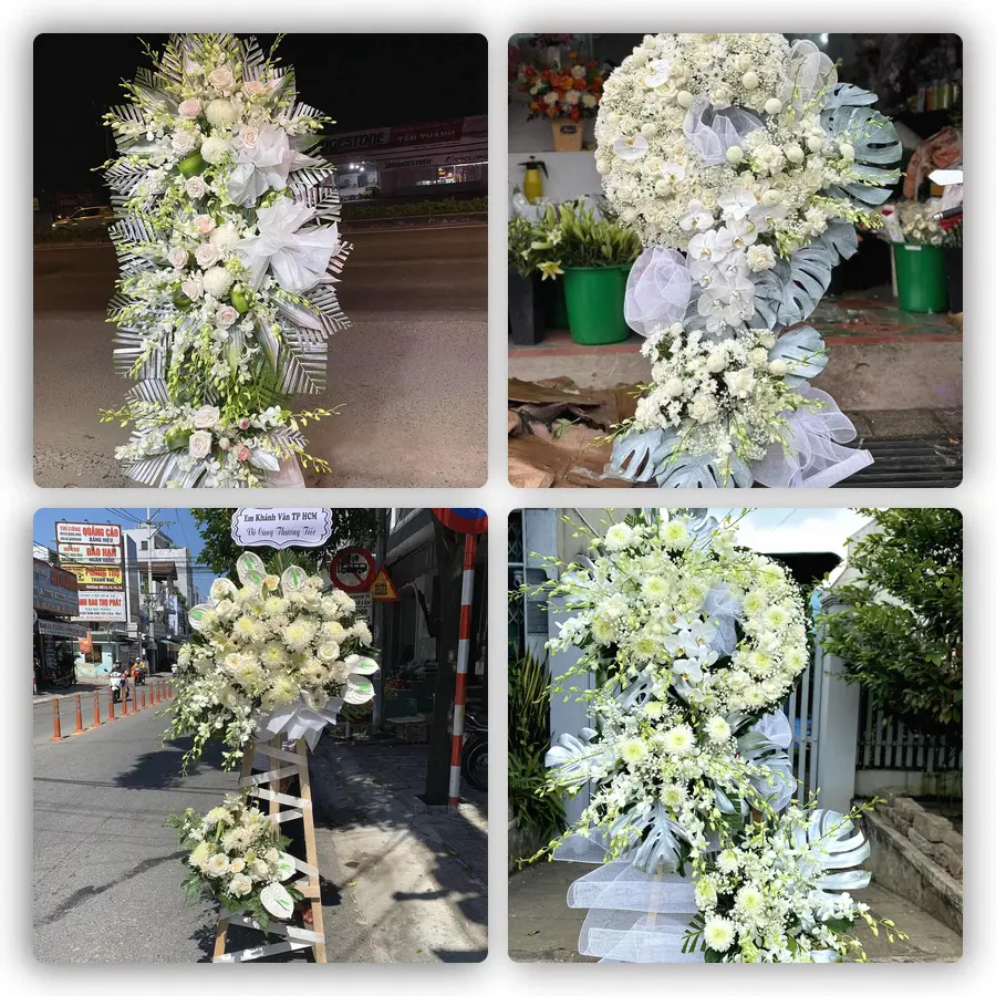 Mẫu hoa đám tang tham khảo ở Di Lăng, Sơn Hà