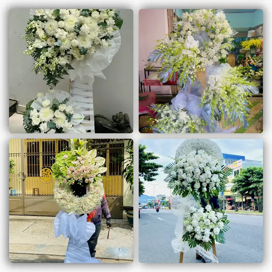 Mẫu hoa đám tang tham khảo ở Hương Khê, Hà Tĩnh
