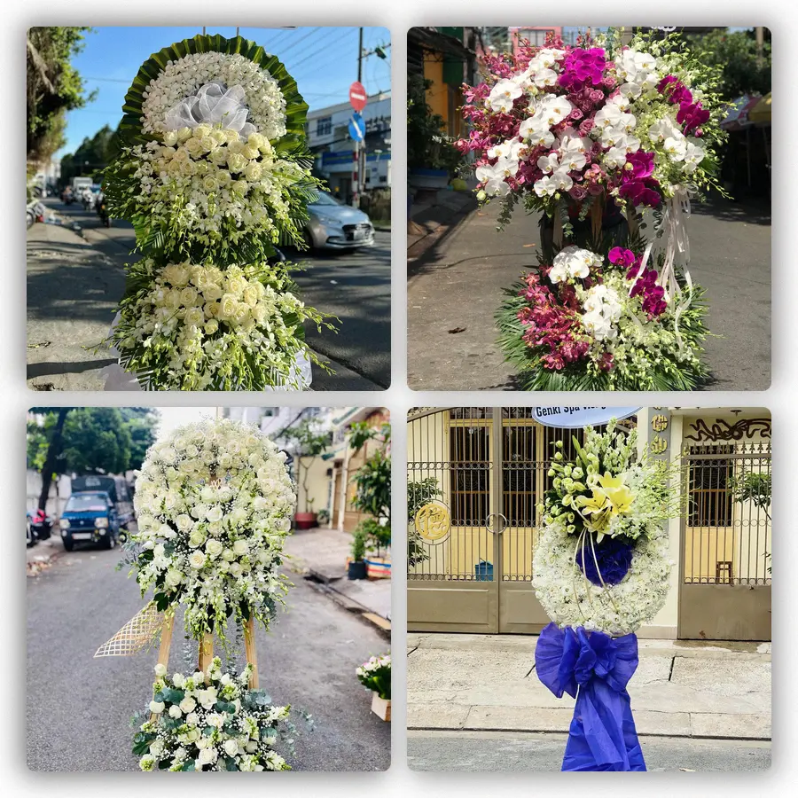Mẫu hoa đám tang tham khảo ở Kiến Đức, Đắk R'Lấp