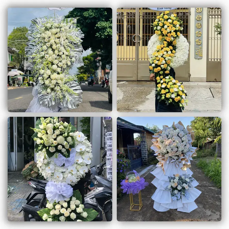 Mẫu hoa đám tang tham khảo ở Nhơn Trạch, Đồng Nai