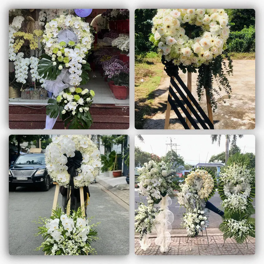 Mẫu hoa đám tang tham khảo ở Phường An Nhơn, Tỉnh Gia Lai