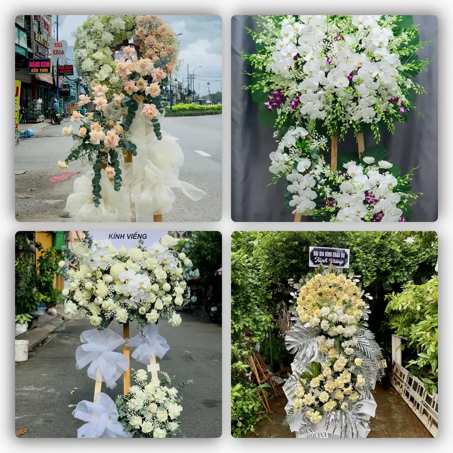 Mẫu hoa đám tang tham khảo ở Phường Bạc Liêu, Tỉnh Cà Mau