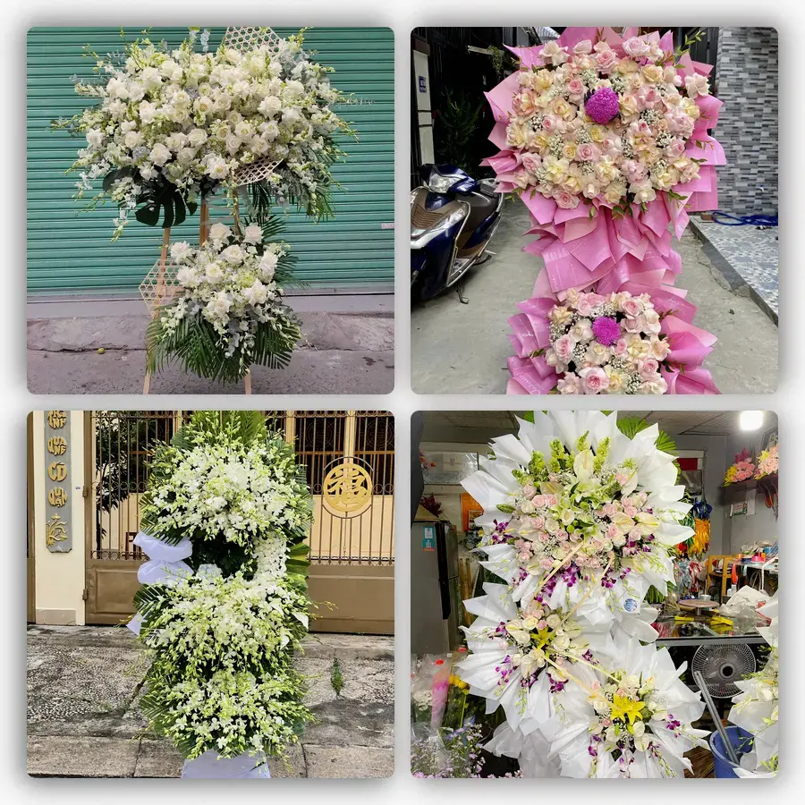 Mẫu hoa đám tang tham khảo ở Phường Bình Đông, Thành phố Hồ Chí Minh