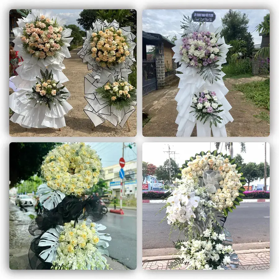 Mẫu hoa đám tang tham khảo ở Phường Bình Dương, Thành phố Hồ Chí Minh