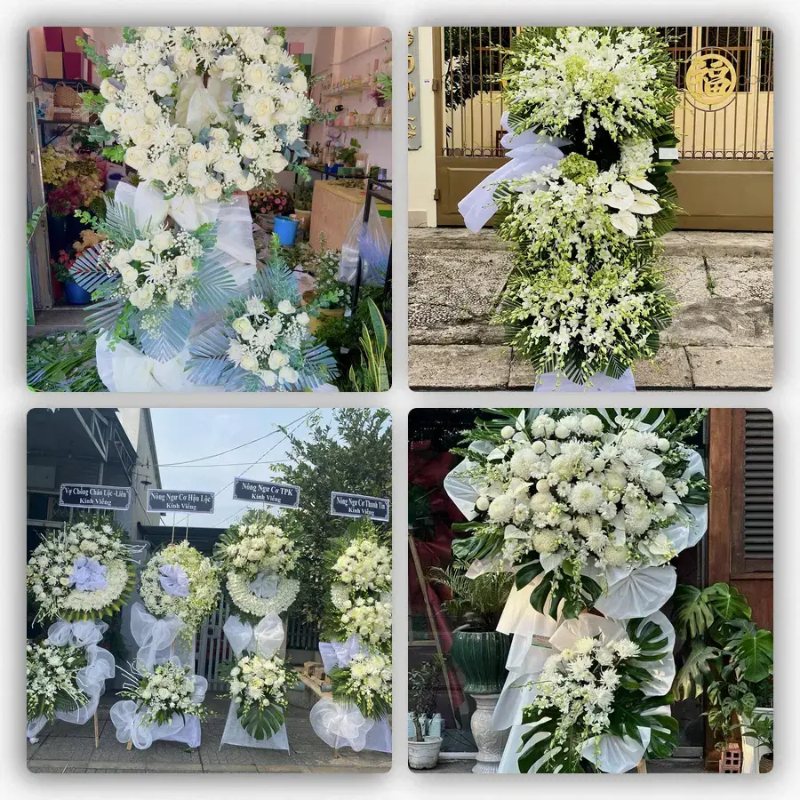 Mẫu hoa đám tang tham khảo ở Phường Bình Thủy, Thành phố Cần Thơ