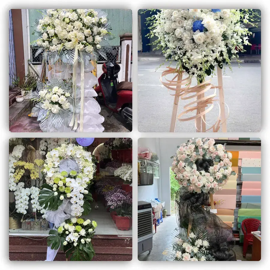 Mẫu hoa đám tang tham khảo ở Phường Cẩm Lệ, Thành phố Đà Nẵng