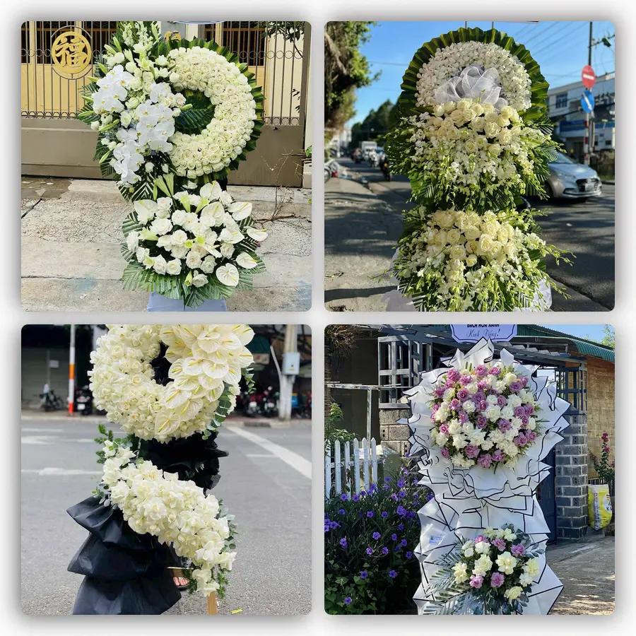 Mẫu hoa đám tang tham khảo ở Phường Cát Lái, Thành phố Hồ Chí Minh