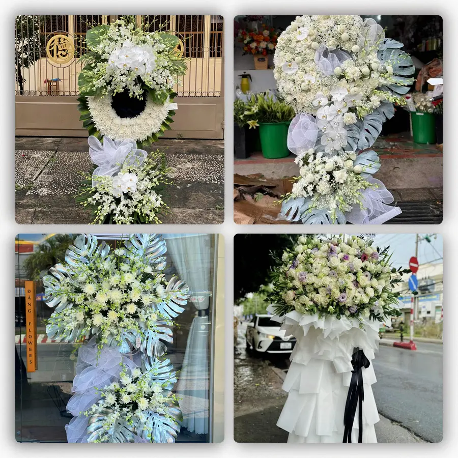 Mẫu hoa đám tang tham khảo ở Phường Chánh Hưng, Thành phố Hồ Chí Minh