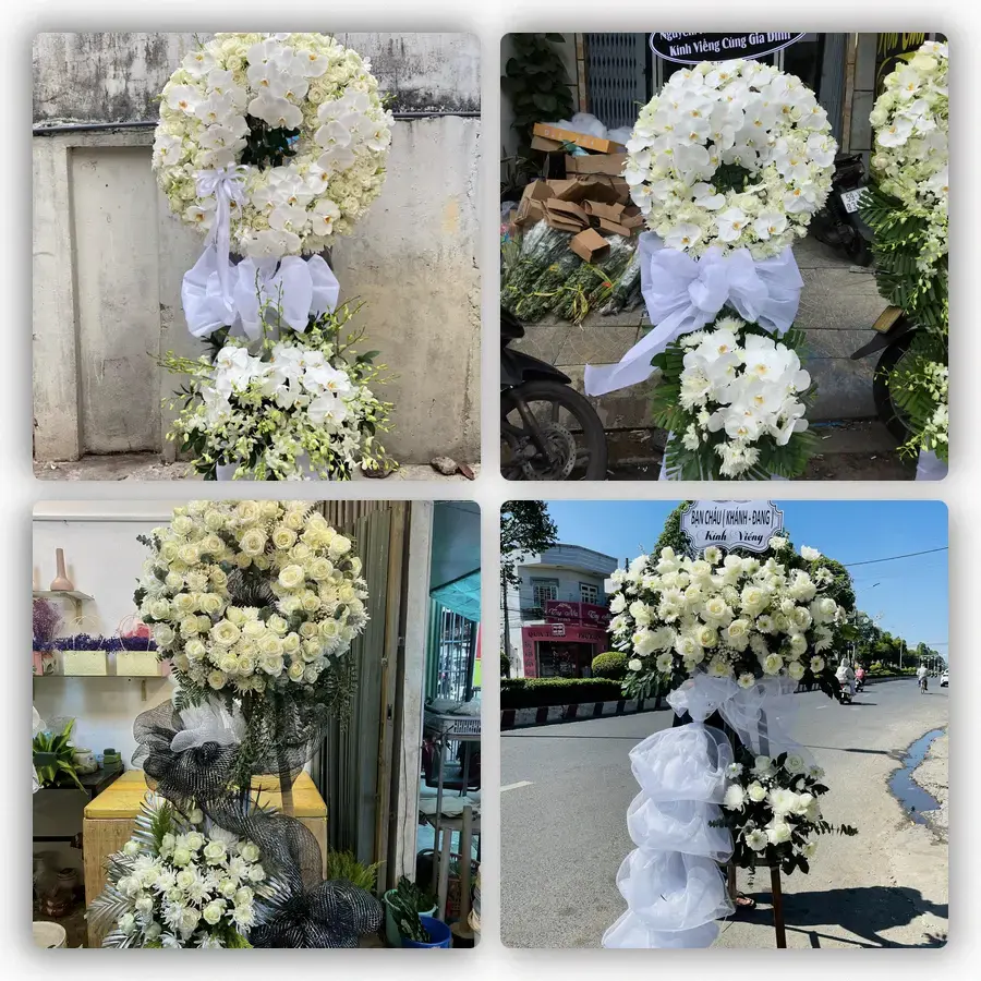 Mẫu hoa đám tang tham khảo ở Phường Cửa Lò, Tỉnh Nghệ An