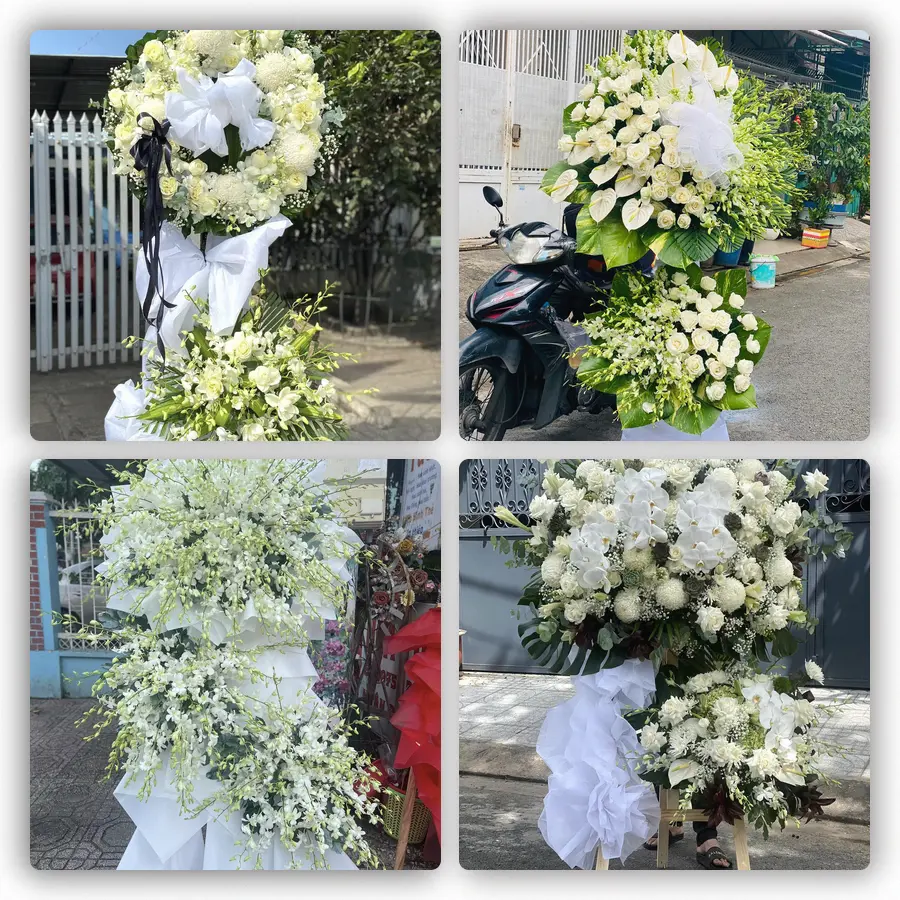 Mẫu hoa đám tang tham khảo ở Phường Đồ Sơn, Thành phố Hải Phòng