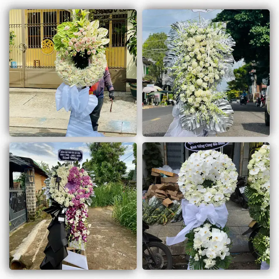 Mẫu hoa đám tang tham khảo ở Phường Đông Hòa, Thành phố Hồ Chí Minh