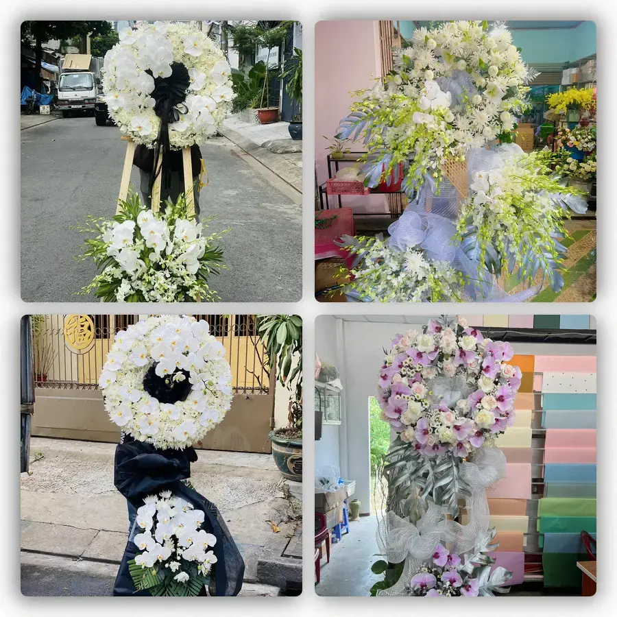 Mẫu hoa đám tang tham khảo ở Phường Gia Sàng, Tỉnh Thái Nguyên