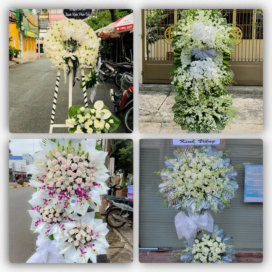 Mẫu hoa đám tang tham khảo ở Phường Hiệp Bình, Thành phố Hồ Chí Minh