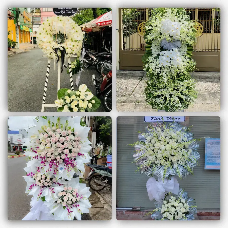 Mẫu hoa đám tang tham khảo ở Phường Hiệp Bình, Thành phố Hồ Chí Minh
