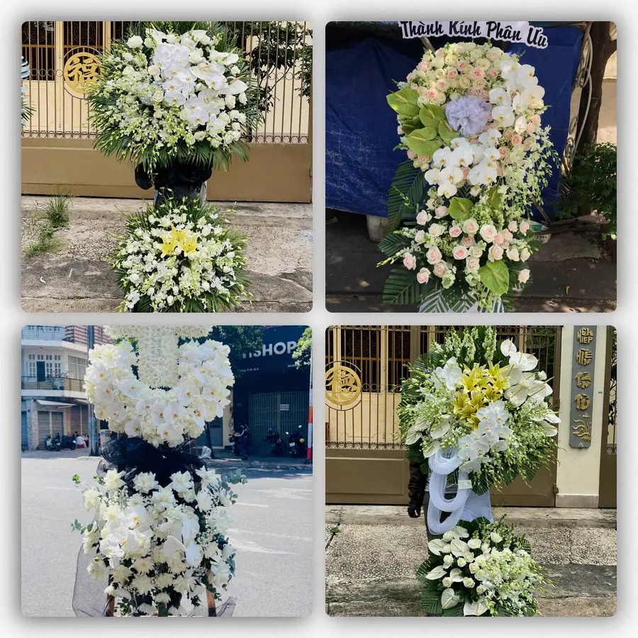 Mẫu hoa đám tang tham khảo ở Phường Hiệp Hòa, Tỉnh Quảng Ninh