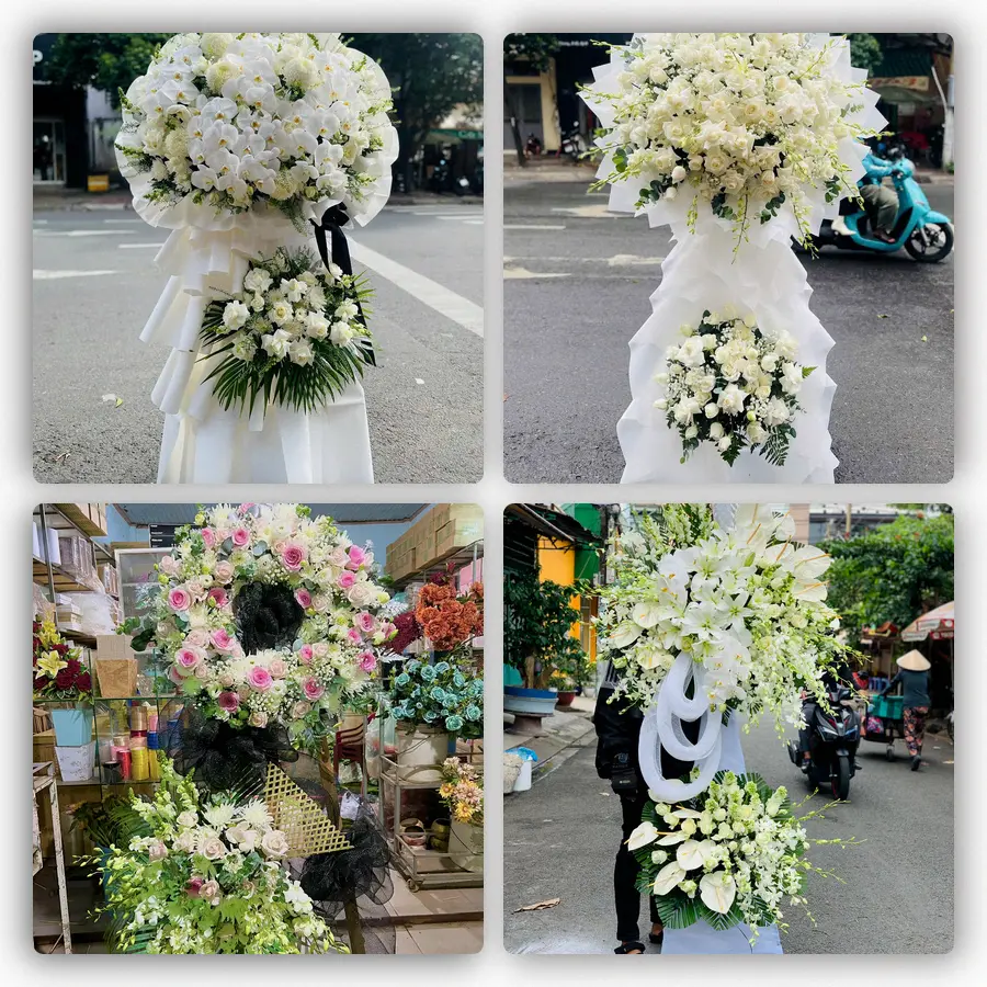 Mẫu hoa đám tang tham khảo ở Phường Hòa Cường, Thành phố Đà Nẵng