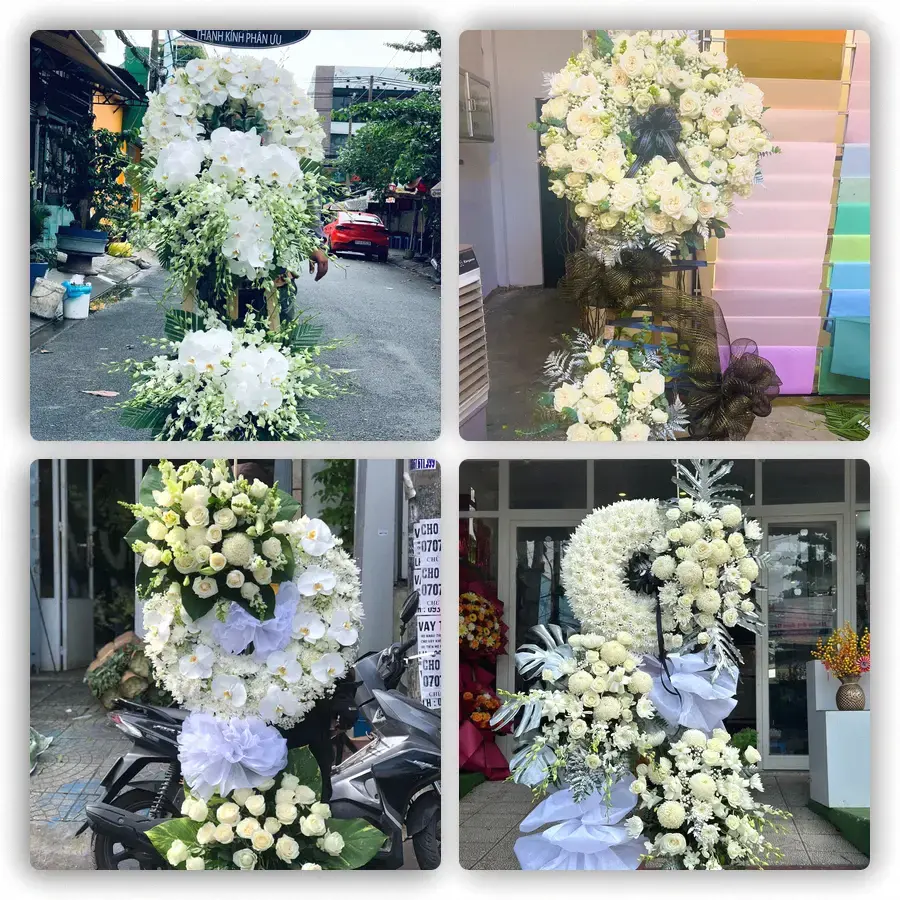 Mẫu hoa đám tang tham khảo ở Phường Kinh Bắc, Tỉnh Bắc Ninh
