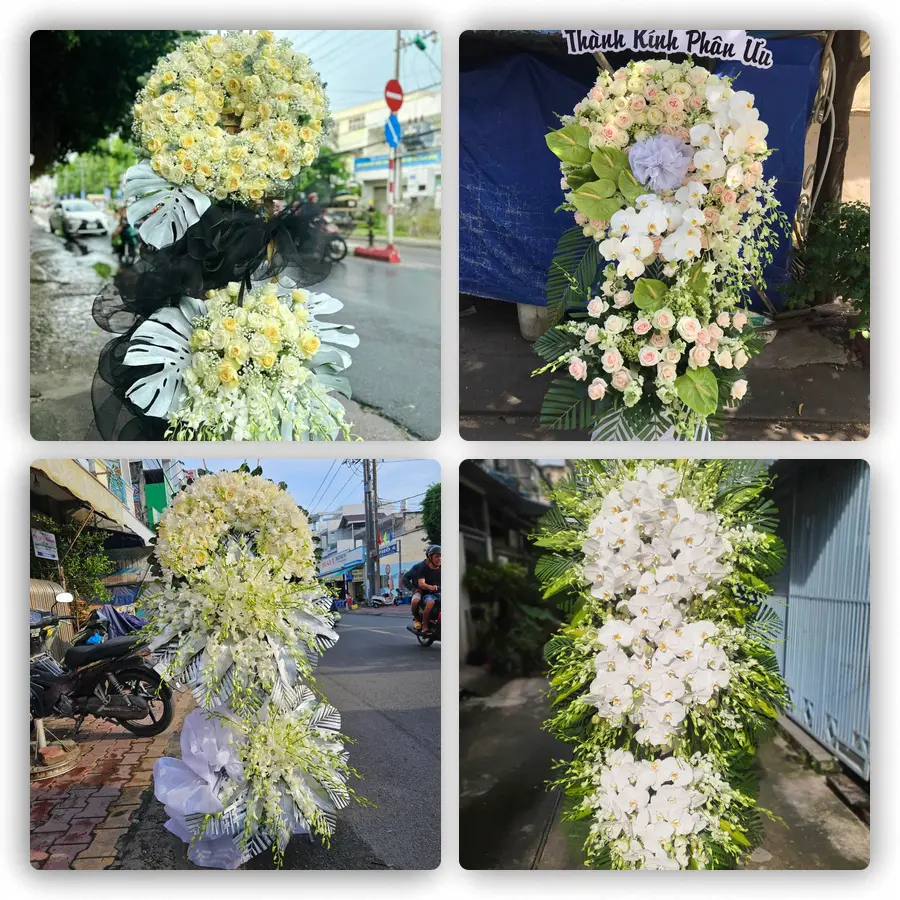 Mẫu hoa đám tang tham khảo ở Phường Long Hưng, Tỉnh Đồng Nai
