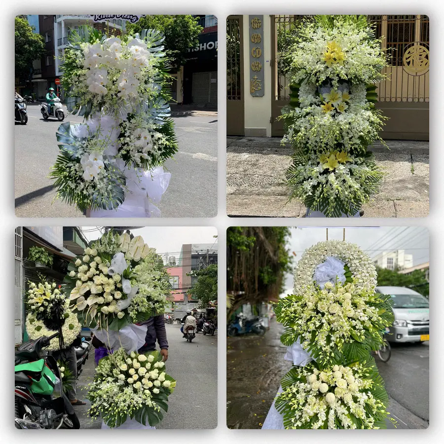 Mẫu hoa đám tang tham khảo ở Phường Long Phú, Tỉnh An Giang