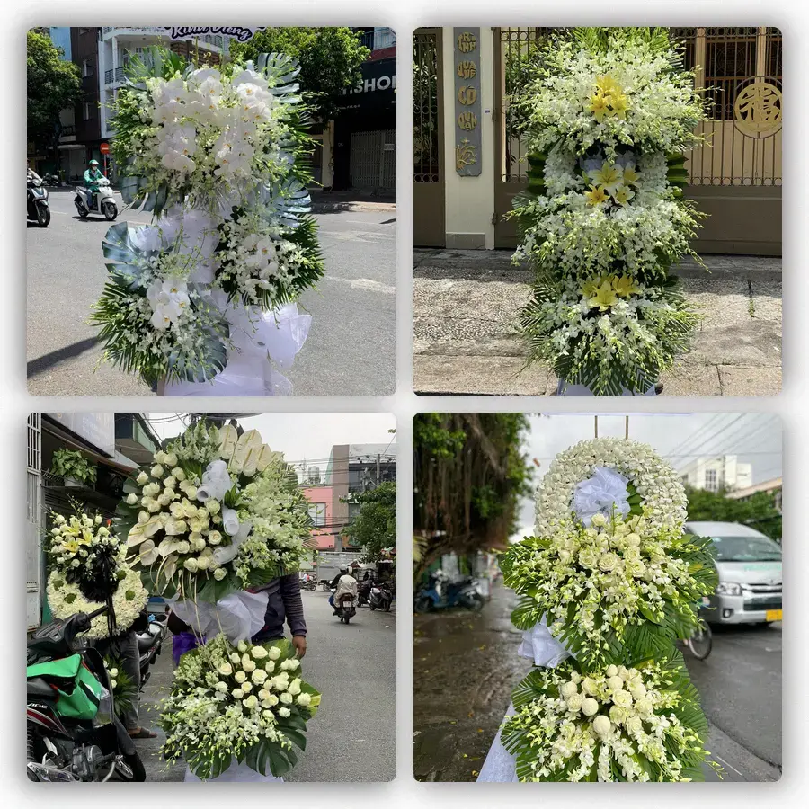 Mẫu hoa đám tang tham khảo ở Phường Long Phú, Tỉnh An Giang