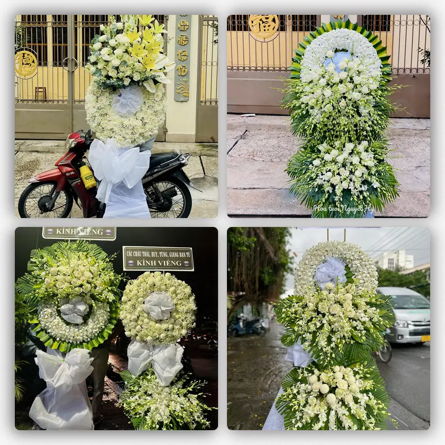 Mẫu hoa đám tang tham khảo ở Phường Nam Hoa Lư, Tỉnh Ninh Bình