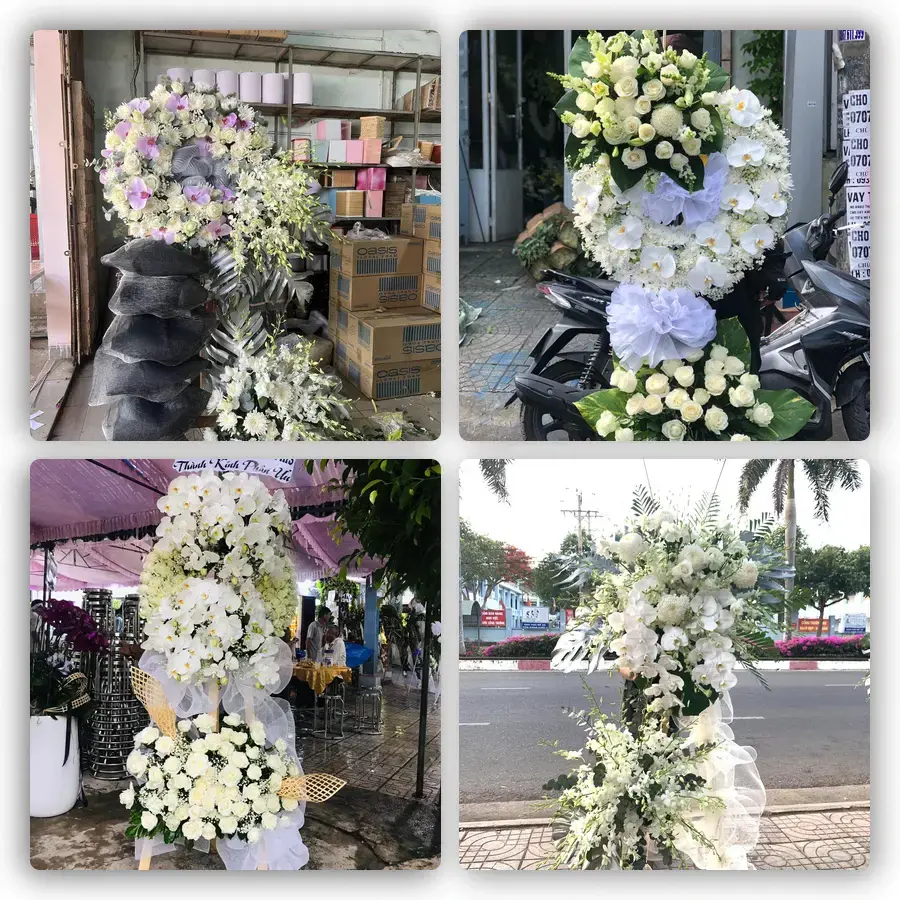Mẫu hoa đám tang tham khảo ở Phường Nha Trang, Tỉnh Khánh Hòa