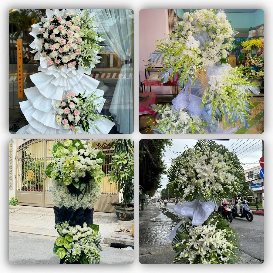 Mẫu hoa đám tang tham khảo ở Phường Phong Châu, Tỉnh Phú Thọ