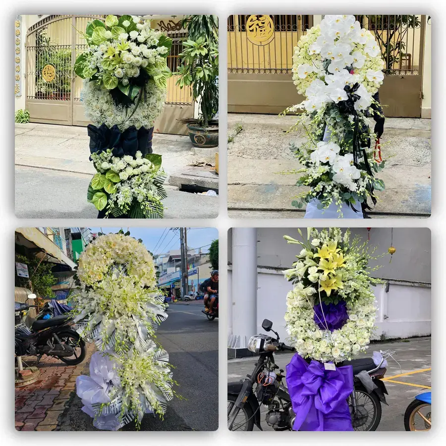 Mẫu hoa đám tang tham khảo ở Phường Phương Liễu, Tỉnh Bắc Ninh