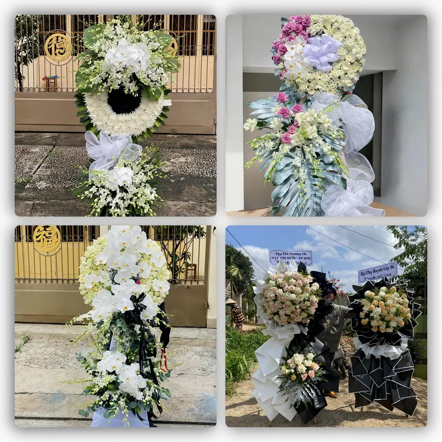 Mẫu hoa đám tang tham khảo ở Phường Quang Trung, Tỉnh Thanh Hóa