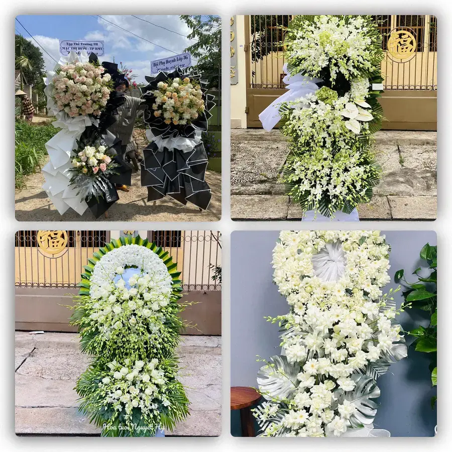 Mẫu hoa đám tang tham khảo ở Phường Rạch Dừa, Thành phố Hồ Chí Minh