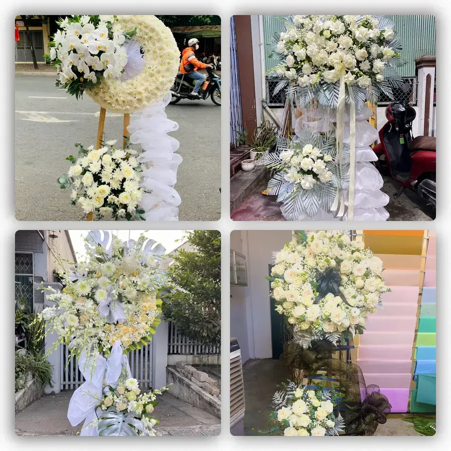 Mẫu hoa đám tang tham khảo ở Phường Tân Bình, Thành phố Hồ Chí Minh