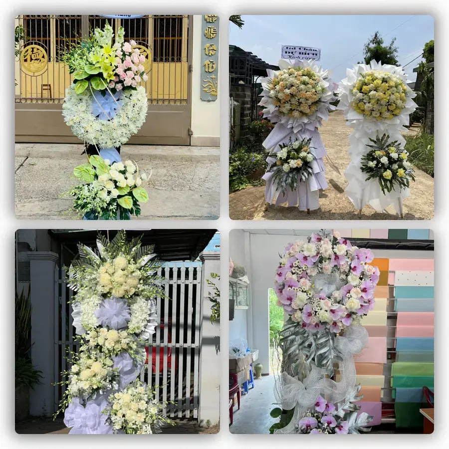 Mẫu hoa đám tang tham khảo ở Phường Tân Đông Hiệp, Thành phố Hồ Chí Minh