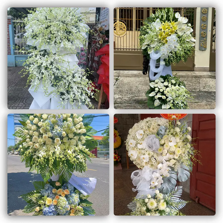 Mẫu hoa đám tang tham khảo ở Phường Tân Khánh, Thành phố Hồ Chí Minh