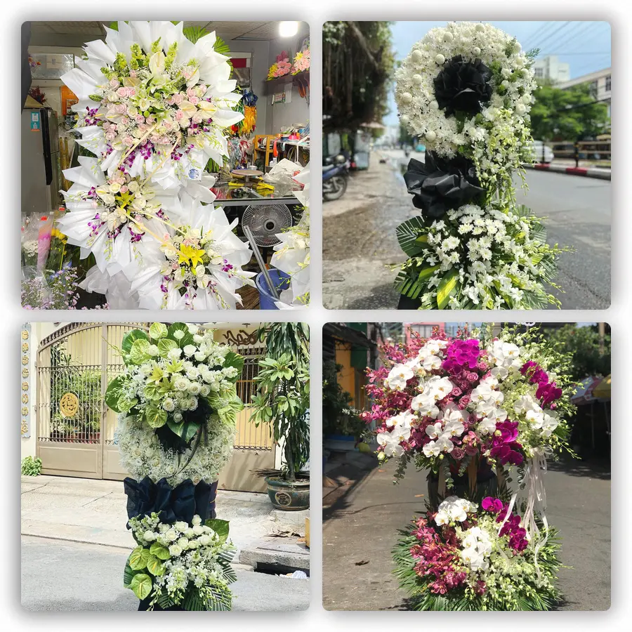 Mẫu hoa đám tang tham khảo ở Phường Tây Hoa Lư, Tỉnh Ninh Bình