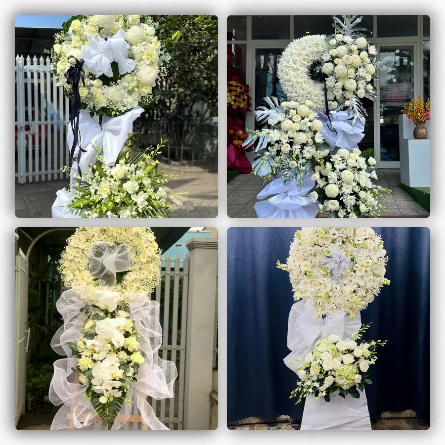 Mẫu hoa đám tang tham khảo ở Phường Thái Bình, Tỉnh Hưng Yên