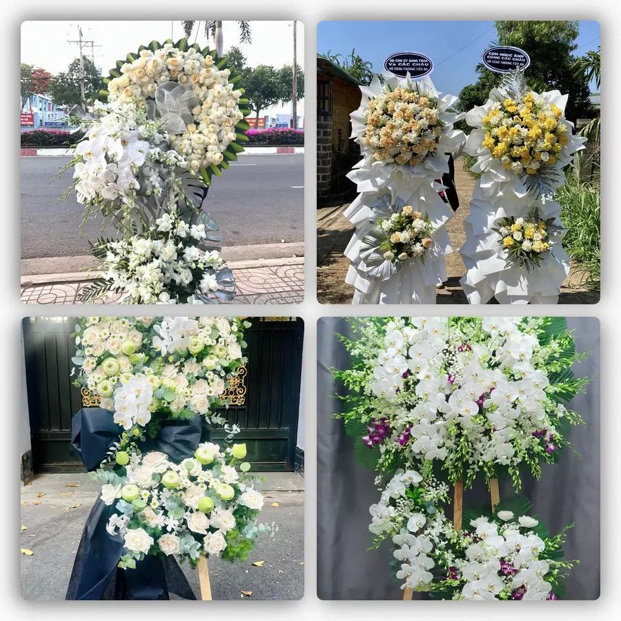 Mẫu hoa đám tang tham khảo ở Phường Thành Nam, Tỉnh Ninh Bình