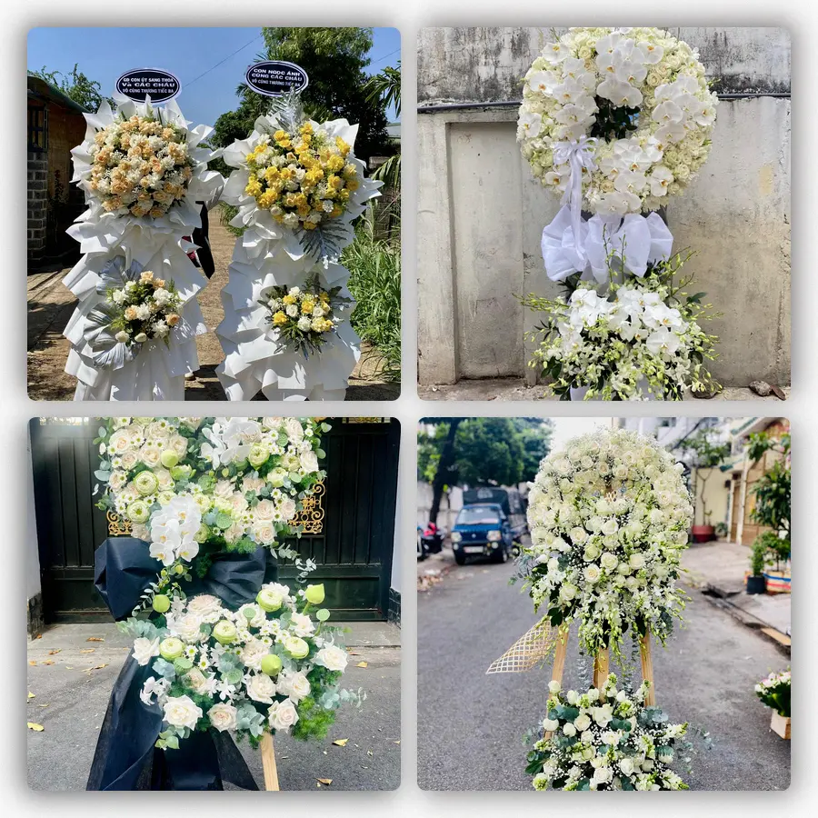 Mẫu hoa đám tang tham khảo ở Phường Thanh Xuân, Thành phố Hà Nội