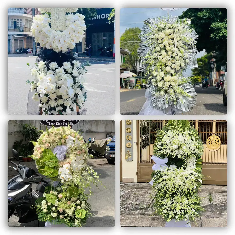 Mẫu hoa đám tang tham khảo ở Phường Thủ Đức, Thành phố Hồ Chí Minh