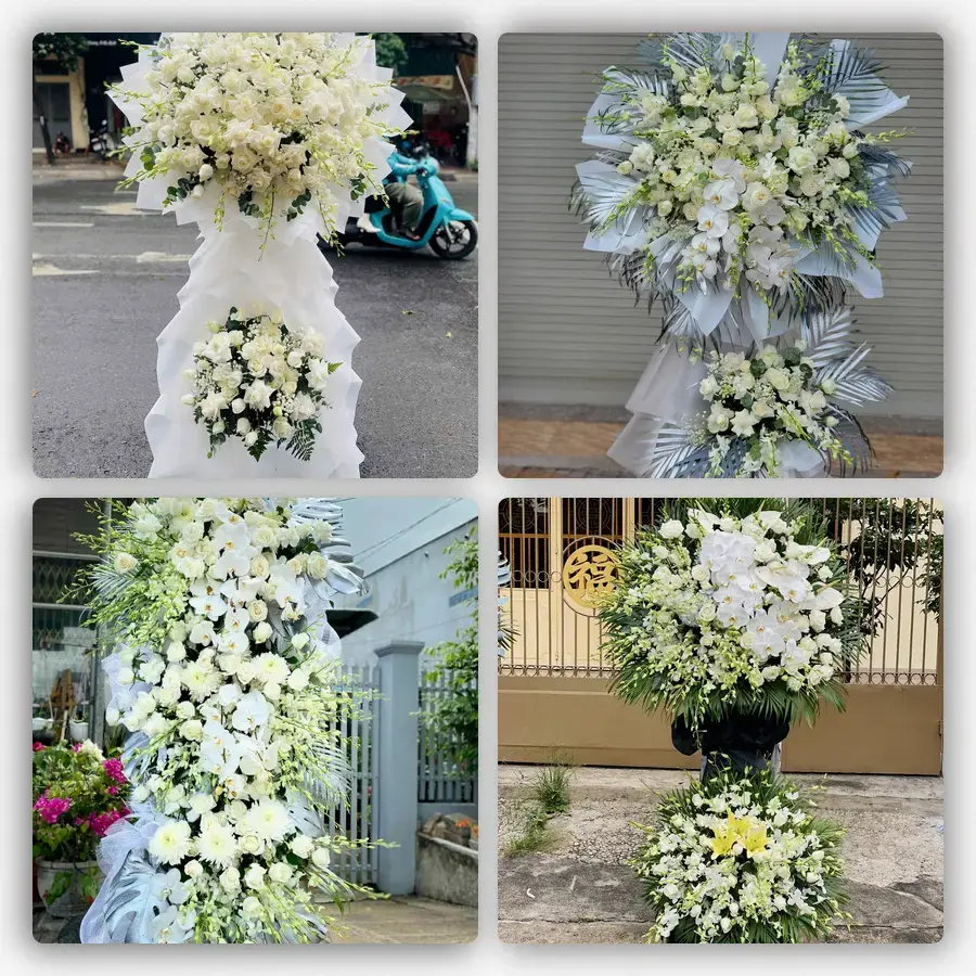 Mẫu hoa đám tang tham khảo ở Phường Thuận Hóa, Thành phố Huế