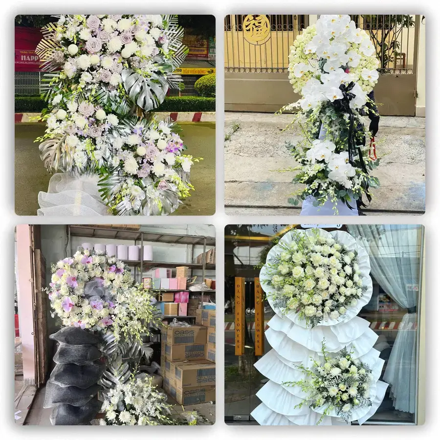 Mẫu hoa đám tang tham khảo ở Phường Trà Vinh, Tỉnh Vĩnh Long