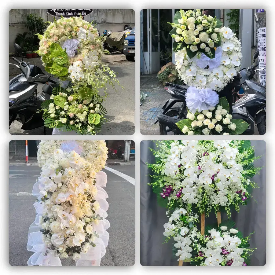 Mẫu hoa đám tang tham khảo ở Phường Trấn Biên, Tỉnh Đồng Nai