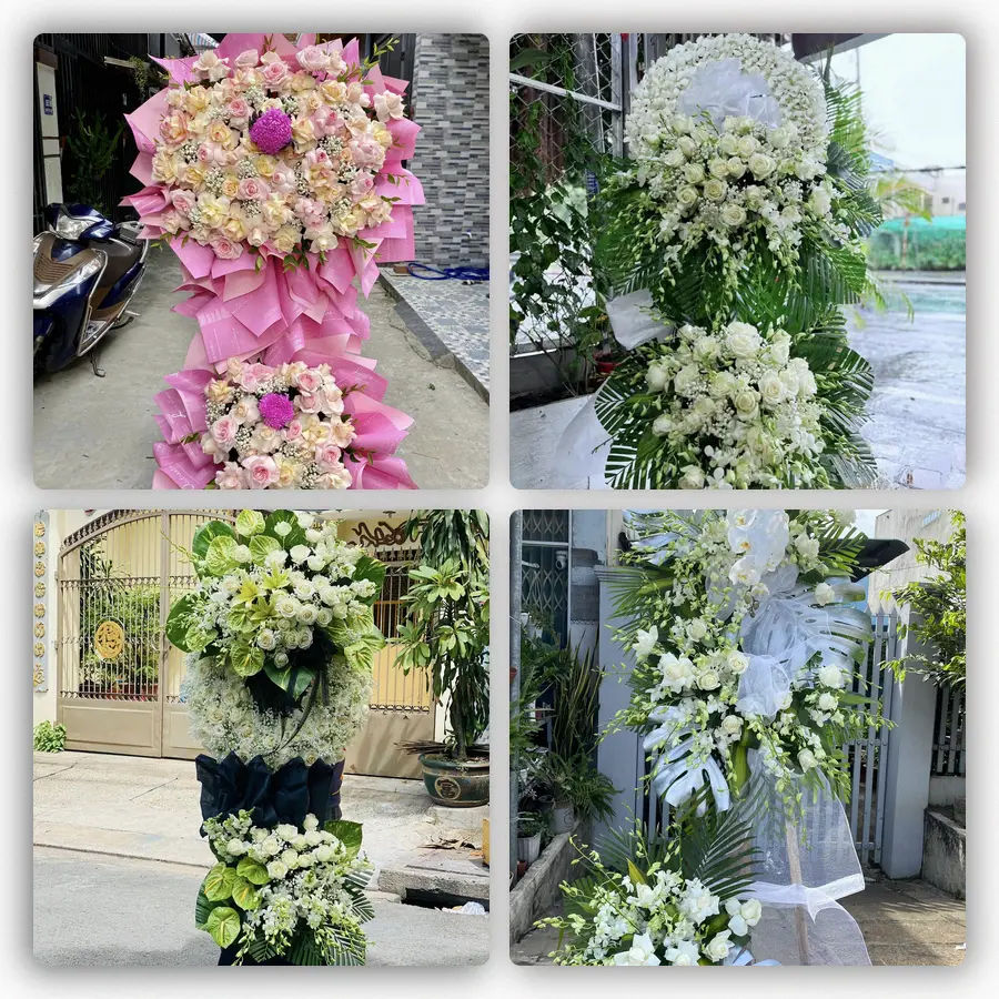 Mẫu hoa đám tang tham khảo ở Phường Vị Tân, Thành phố Cần Thơ