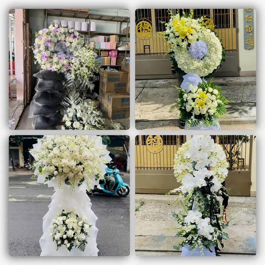 Mẫu hoa đám tang tham khảo ở Phường Việt Hưng, Thành phố Hà Nội