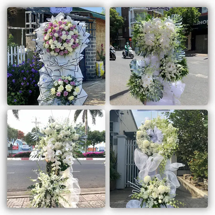 Mẫu hoa đám tang tham khảo ở Phường Việt Hưng, Tỉnh Quảng Ninh