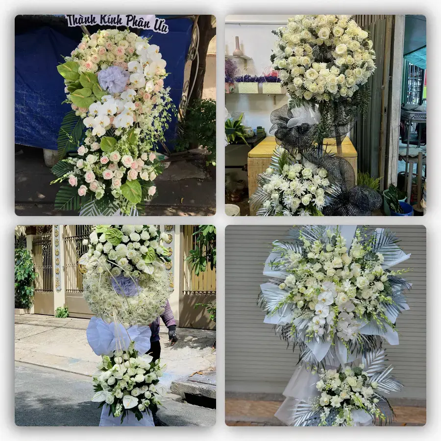 Mẫu hoa đám tang tham khảo ở Phường Xuân Hương, Đà Lạt, Tỉnh Lâm Đồng