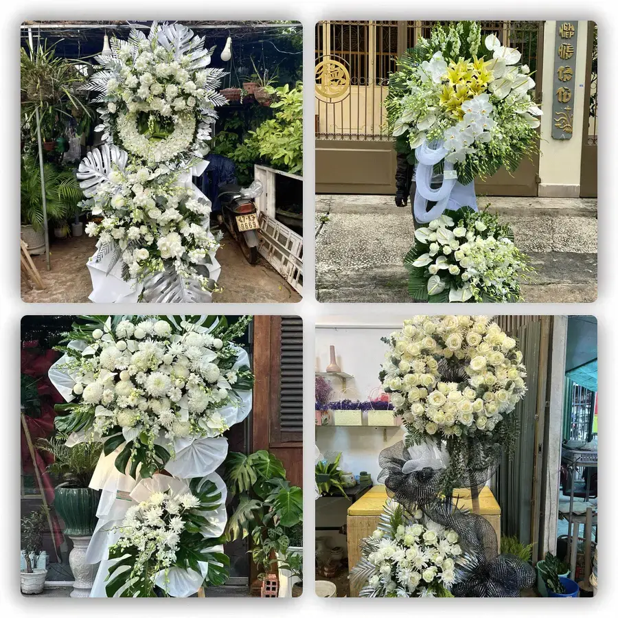 Mẫu hoa đám tang tham khảo ở Phường Yên Bái, Tỉnh Lào Cai