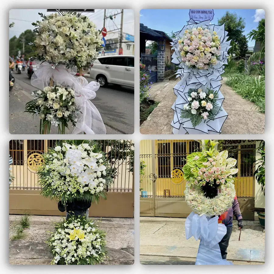 Mẫu hoa đám tang tham khảo ở Quận Ba Đình, Hà Nội