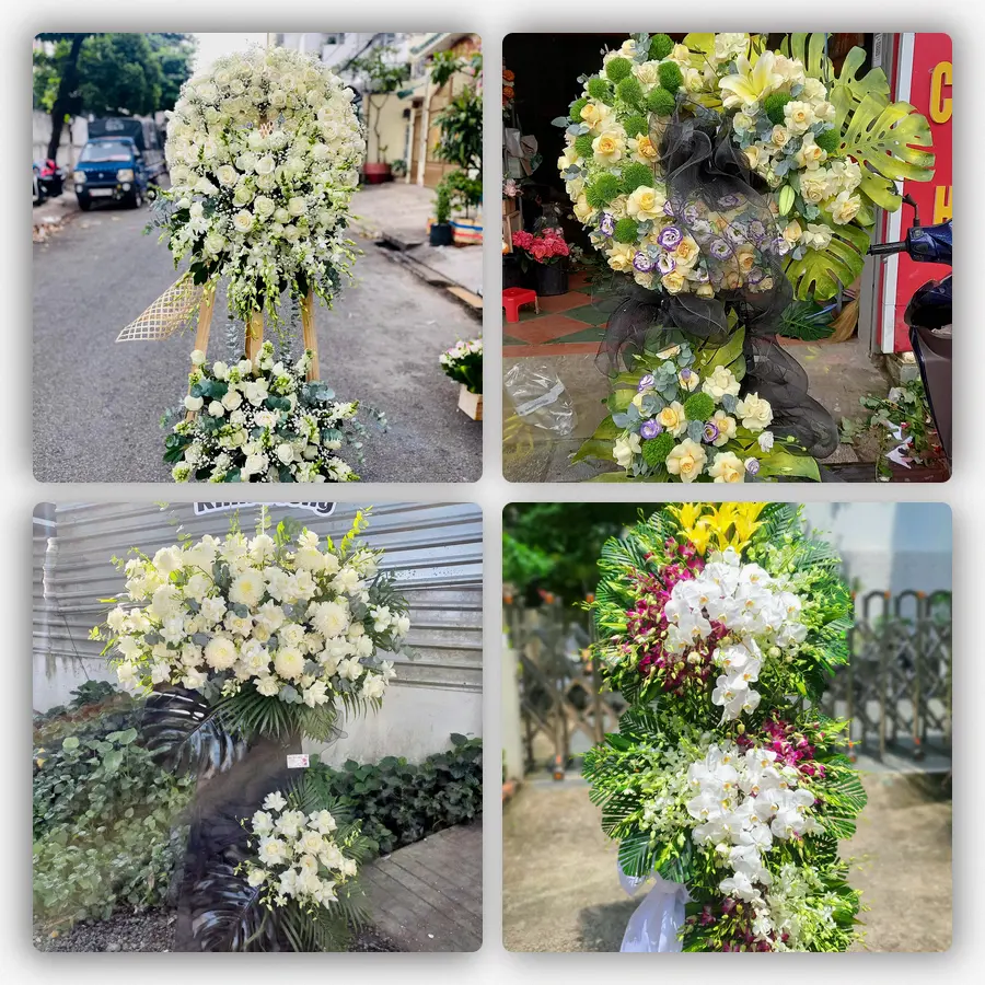 Mẫu hoa đám tang tham khảo ở Quận Bình Thạnh, Hồ Chí Minh