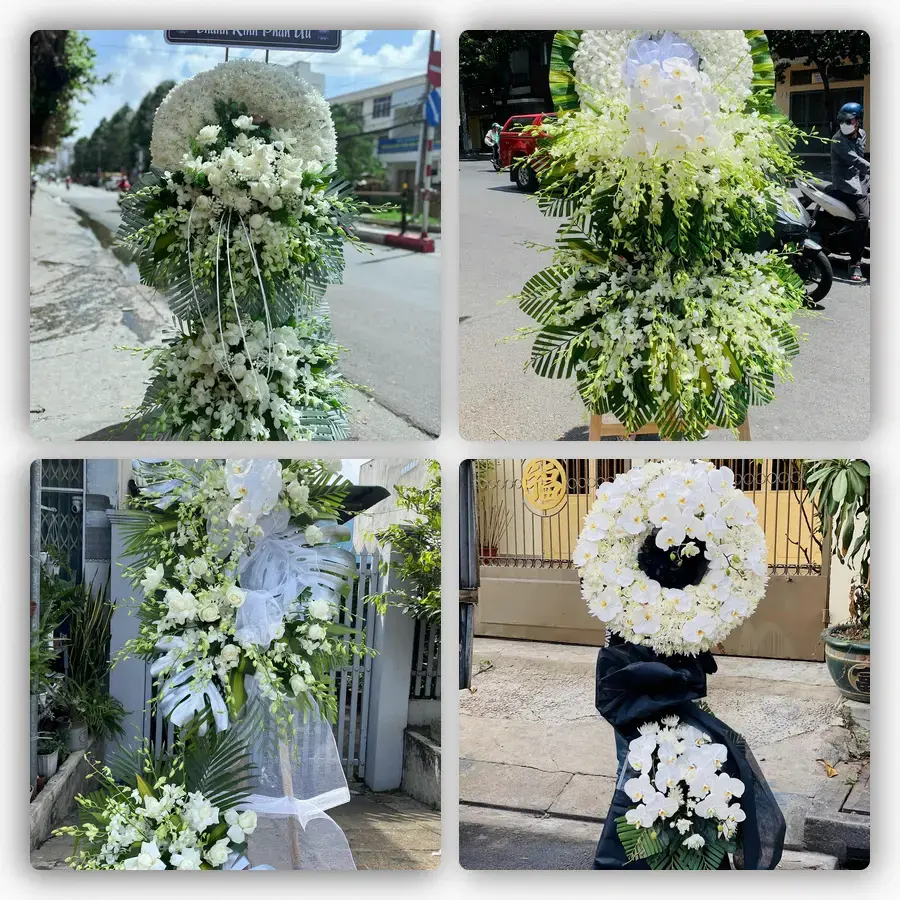 Mẫu hoa đám tang tham khảo ở Quận Ninh Kiều, Cần Thơ